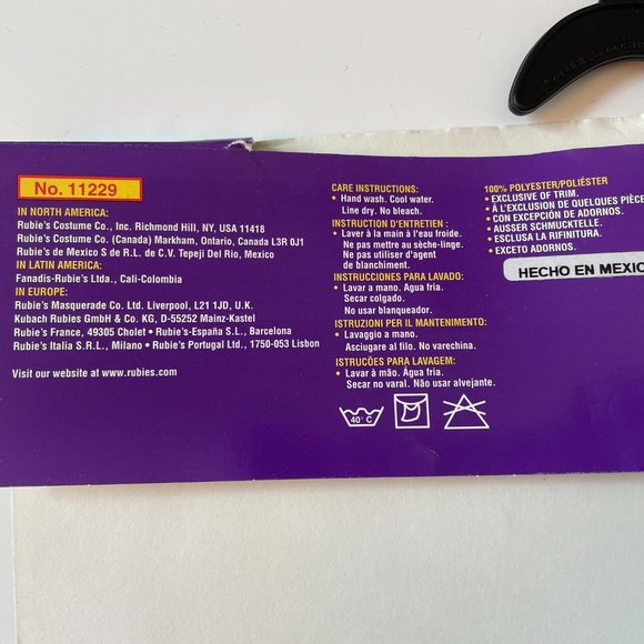 Rubies Gothic Vampiress Dress and Collar Girls Medium Size 8-10 for 5-7 Year Old - Picture 7 of 10